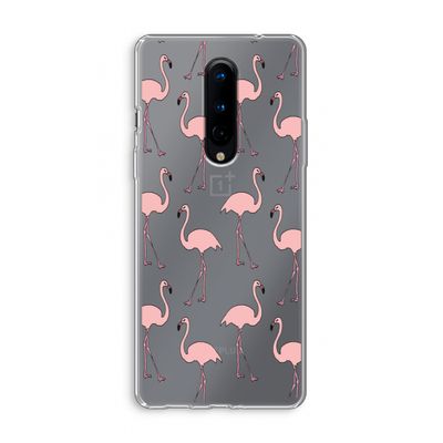 Anything Flamingoes: OnePlus 8 Transparant Hoesje