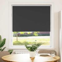 VidaXL Rolgordijn verduisterend 110x175 cm stofbreedte 105,7 cm zwart
