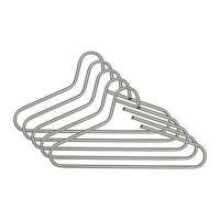 Spinder Design Spinder Design Victorie kledinghangers (set van 5 stuks) - RVS Spinder Design Spinder Design Victorie kledinghangers (set van 5 stuks) - RVS