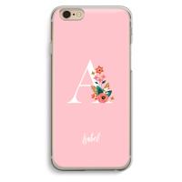 Pink Bouquet: iPhone 6 / 6S Transparant Hoesje - thumbnail
