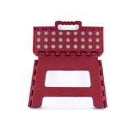 Opvouwbaar opstapje/opstapkrukje - rood - 32 x 22 cm - Huishoudkrukjes Opvouwbaar opstapje/opstapkrukje - rood - 32 x 22 cm - Huishoudkrukjes