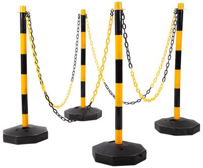 KS TOOLS Barrier post set with chain