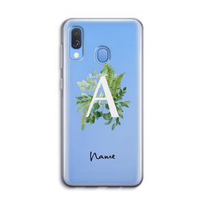 Green Brush: Samsung Galaxy A40 Transparant Hoesje