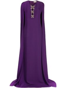 Elie Saab caftan à détail de papillon - Violet