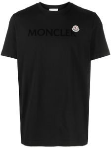 Moncler t-shirt à logo imprimé - Noir