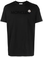 Moncler t-shirt à logo imprimé - Noir