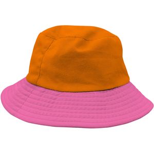 Vissershoed Colorblock Oranje/Roze