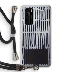 Moroccan stripes: Huawei P40 Transparant Hoesje met koord