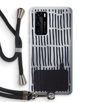 Moroccan stripes: Huawei P40 Transparant Hoesje met koord