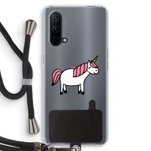 Eenhoorn: OnePlus Nord CE 5G Transparant Hoesje met koord