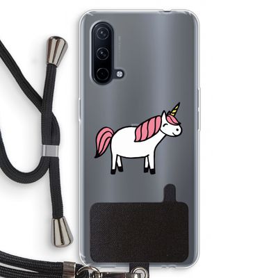 Eenhoorn: OnePlus Nord CE 5G Transparant Hoesje met koord
