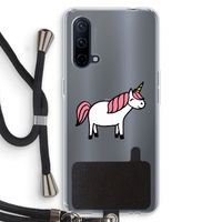 Eenhoorn: OnePlus Nord CE 5G Transparant Hoesje met koord