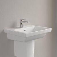 Wastafel Villeroy & Boch Subway 3.0 Met CeramicPlus 1 Kraangat Met Overloop 55x44x16.5 cm Stone White - thumbnail