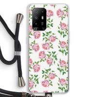 Kleine roosjes: Oppo A95 5G Transparant Hoesje met koord