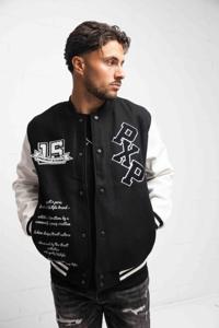 Project X Paris Oversized University Varsity Jas Heren Zwart - Maat S - Kleur: WitZwart | Soccerfanshop