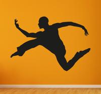 Muursticker Silhouet Dansend Muursticker Silhouet Dansend
