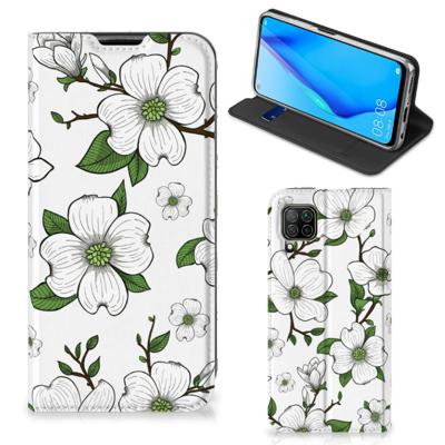 Huawei P40 Lite Smart Cover Dogwood Flowers Huawei P40 Lite Smart Cover Dogwood Flowers