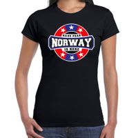 Have fear Norway is here / Noorwegen supporter t-shirt zwart voor dames