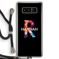 Abstract Spectrum: Samsung Galaxy Note 8 Transparant Hoesje met koord