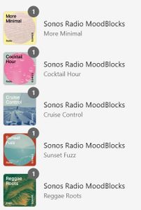 Senic MoodBlocks voor Sonos - Radio Bundel