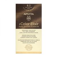 Apivita Hair Colour Color Elixir Permanent Hair Color 8.3 Light Blonde Gold Set Apivita Hair Colour Color Elixir Permanent Hair Color 8.3 Light Blonde Gold Set
