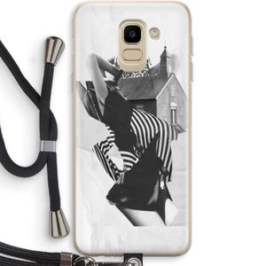 House: Samsung Galaxy J6 (2018) Transparant Hoesje met koord