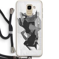 House: Samsung Galaxy J6 (2018) Transparant Hoesje met koord
