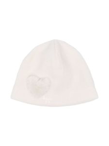 Il Gufo bonnet en maille à logo brodé - Blanc