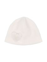 Il Gufo bonnet en maille à logo brodé - Blanc