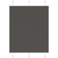 VidaXL Plissé rolgordijn 110x150cm stofbreedte 109,4cm polyester zwart