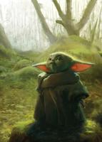 Komar Into Adventure Fotobehang Star Wars - Mandalorian Grogu Acrylic - IADX4-018