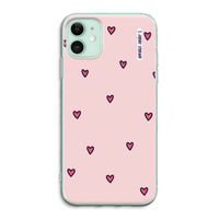 Hartjes: iPhone 11 Transparant Hoesje