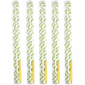 Groen/wit gestreepte hangdecoratie paaseieren 60x stuks
