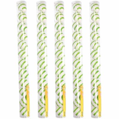 Groen/wit gestreepte hangdecoratie paaseieren 60x stuks