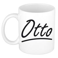 Otto voornaam kado beker / mok sierlijke letters - gepersonaliseerde mok met naam   - - thumbnail