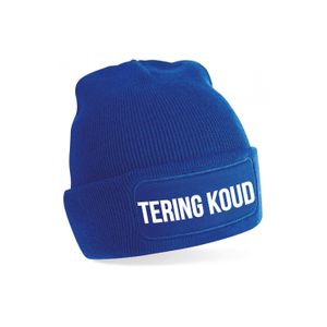 Tering koud muts unisex - one size - blauw - apres-ski muts