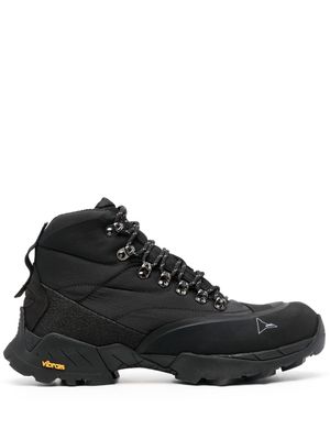 ROA bottines Andreas Strap à lacets - Noir