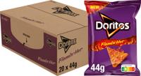Chips doritos flamin hot zak 44gr | 20 stuks
