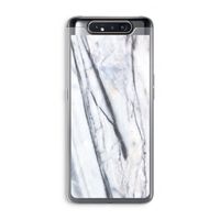 Gestreepte marmer: Samsung Galaxy A80 Transparant Hoesje