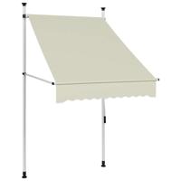 Luifel handmatig uittrekbaar 100 cm crème