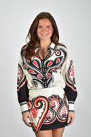 Farm Rio blouse 344440 graphic ainika winter white