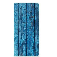 OPPO X6 Pro Book Wallet Case Wood Blue