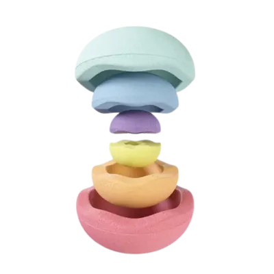 Stapelstein Inside rainbow pastel