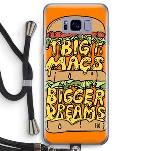 Big Macs Bigger Dreams: Samsung Galaxy S8 Plus Transparant Hoesje met koord