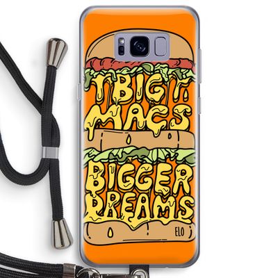 Big Macs Bigger Dreams: Samsung Galaxy S8 Plus Transparant Hoesje met koord