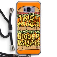 Big Macs Bigger Dreams: Samsung Galaxy S8 Plus Transparant Hoesje met koord