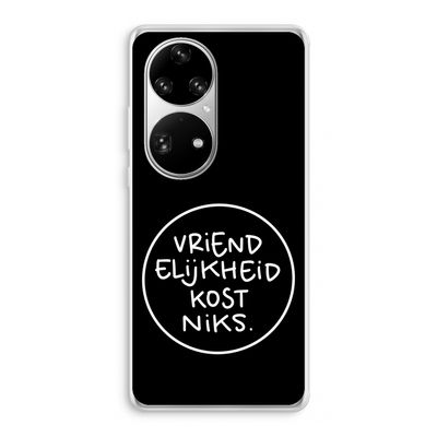 Vriendelijkheid: Huawei P50 Pro Transparant Hoesje