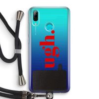 Ugh: Huawei P Smart (2019) Transparant Hoesje met koord
