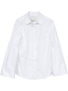 3.1 Phillip Lim chemise asymétrique à design superposé - Blanc