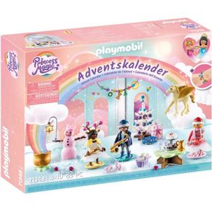 PLAYMOBIL Princess Magic - Adventskalender Kerstmis onder de Regenboog constructiespeelgoed 71348